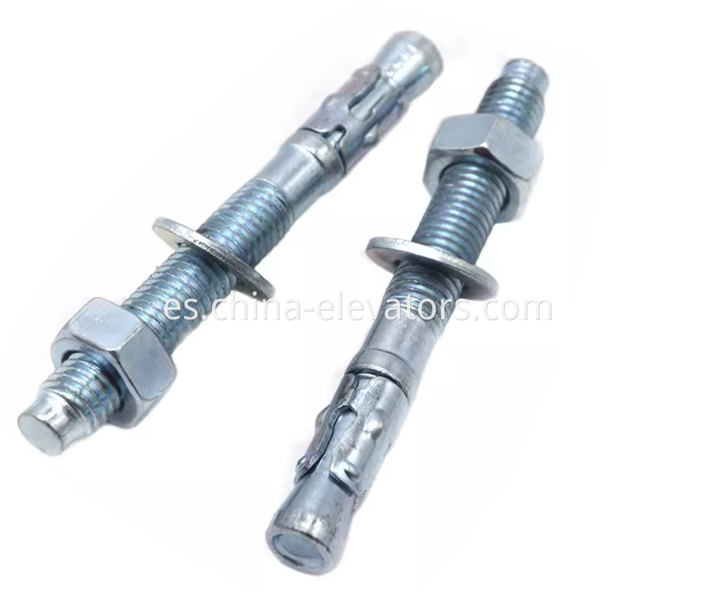 Perno de ancla / expansión de cuña M12 para ascensores M12 Wedge Anchor / Expansion Bolt for Elevators